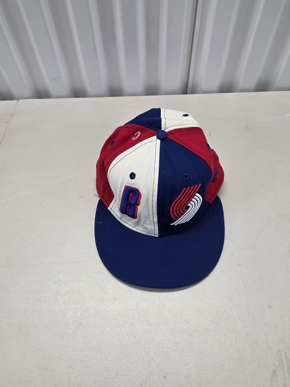 Portland Trailblazers New Era Pinwheel Fitted Hat Size 7 7/8 NBA Basketball